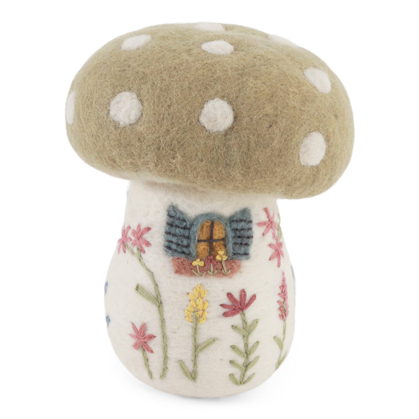 Large Spring Mushroom House w/Emb