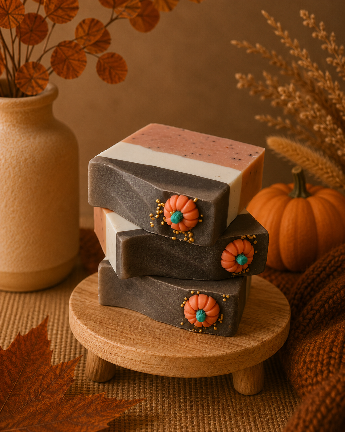 Pumpkin Marshmallow- Handcrafted Artisan Soap Bar