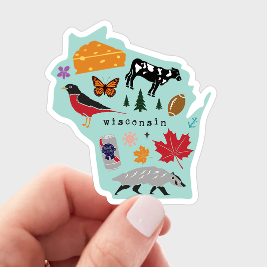 Wisconsin Icons Sticker