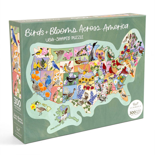 Birds & Blooms Across America - 300 Piece Jigsaw Puzzle