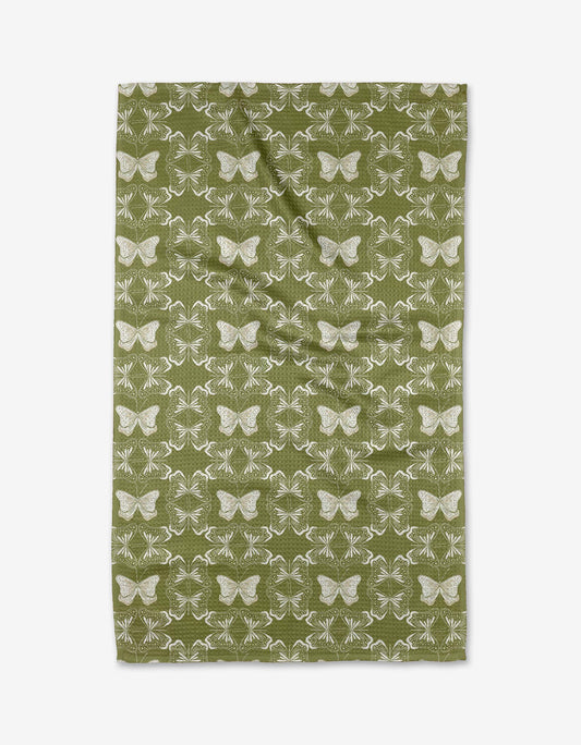 Geometric Butterflies Tea Towel
