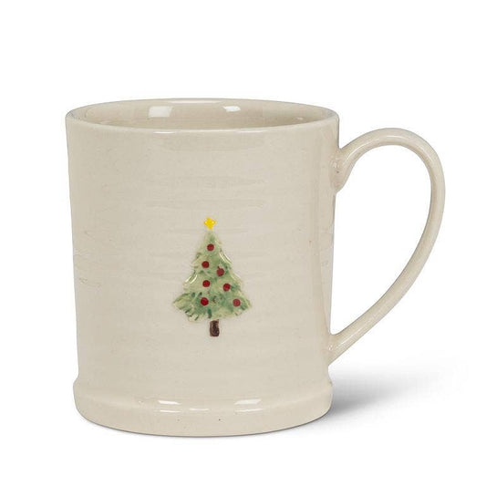 Christmas Tree on Rimmed Mug