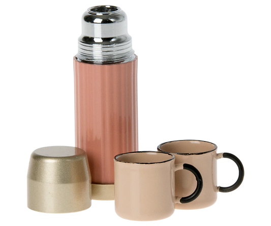 Thermos and cups - Soft  coral