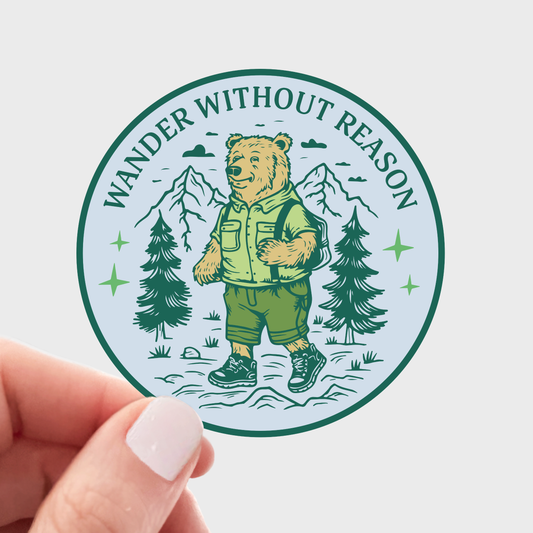 Wander Without Reason Sticker