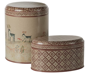 Metal box, Winter wonderland - 2 pcs set