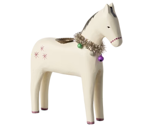 Wooden candle holder, Large horse