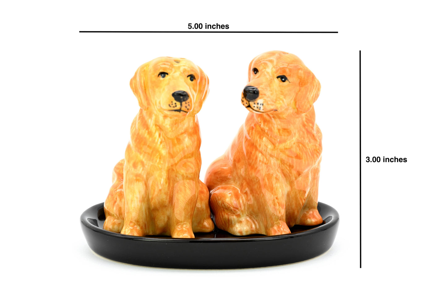 SALT AND PEPPER SHAKER Golden Retriever