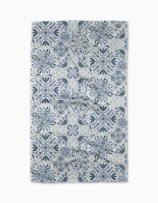 Floral Medallions Tea Towel