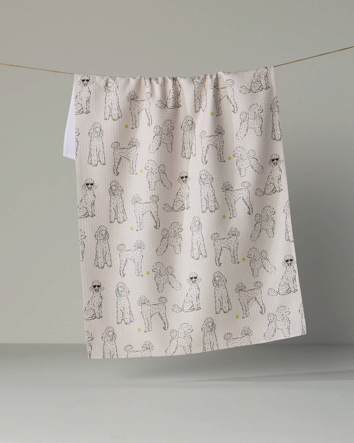 Poodle Party Tea Towel: Storm