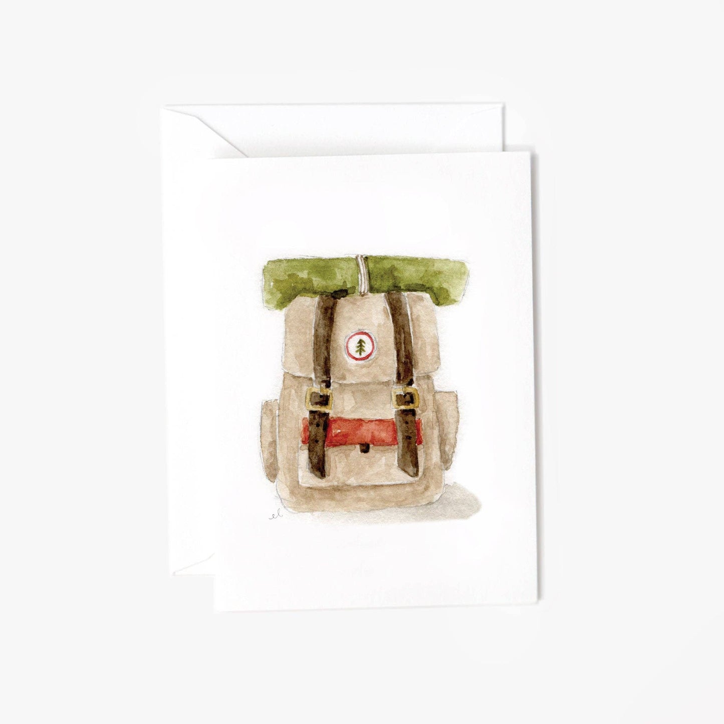Camp backpack mini notecard