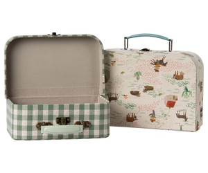 Suitcases , Cowboy and Checkered