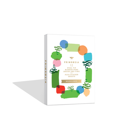 'Wildflower' Dual Tip Markers and Sticker Sheets