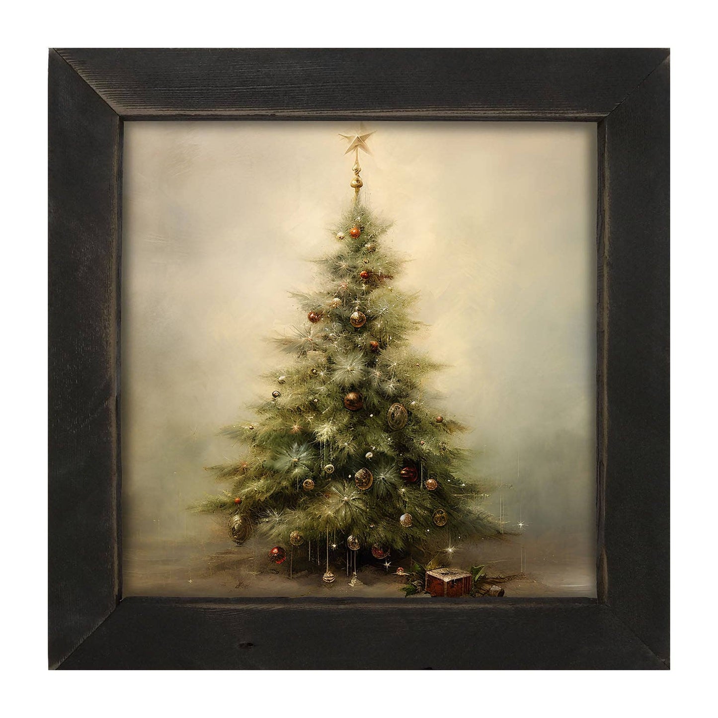 Christmas tree with star: Black / Small