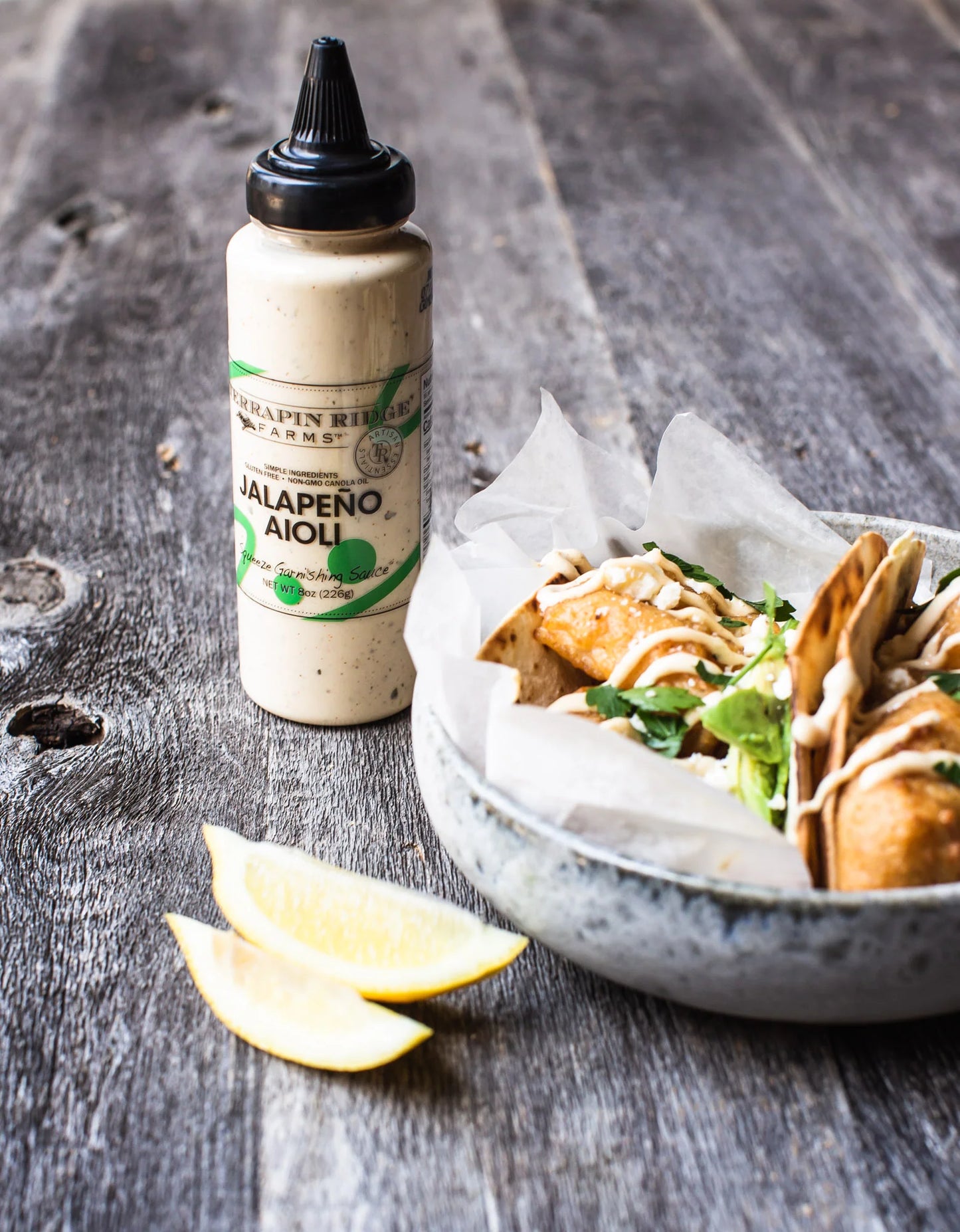Jalapeno Aioli Squeeze Garnishing Sauce