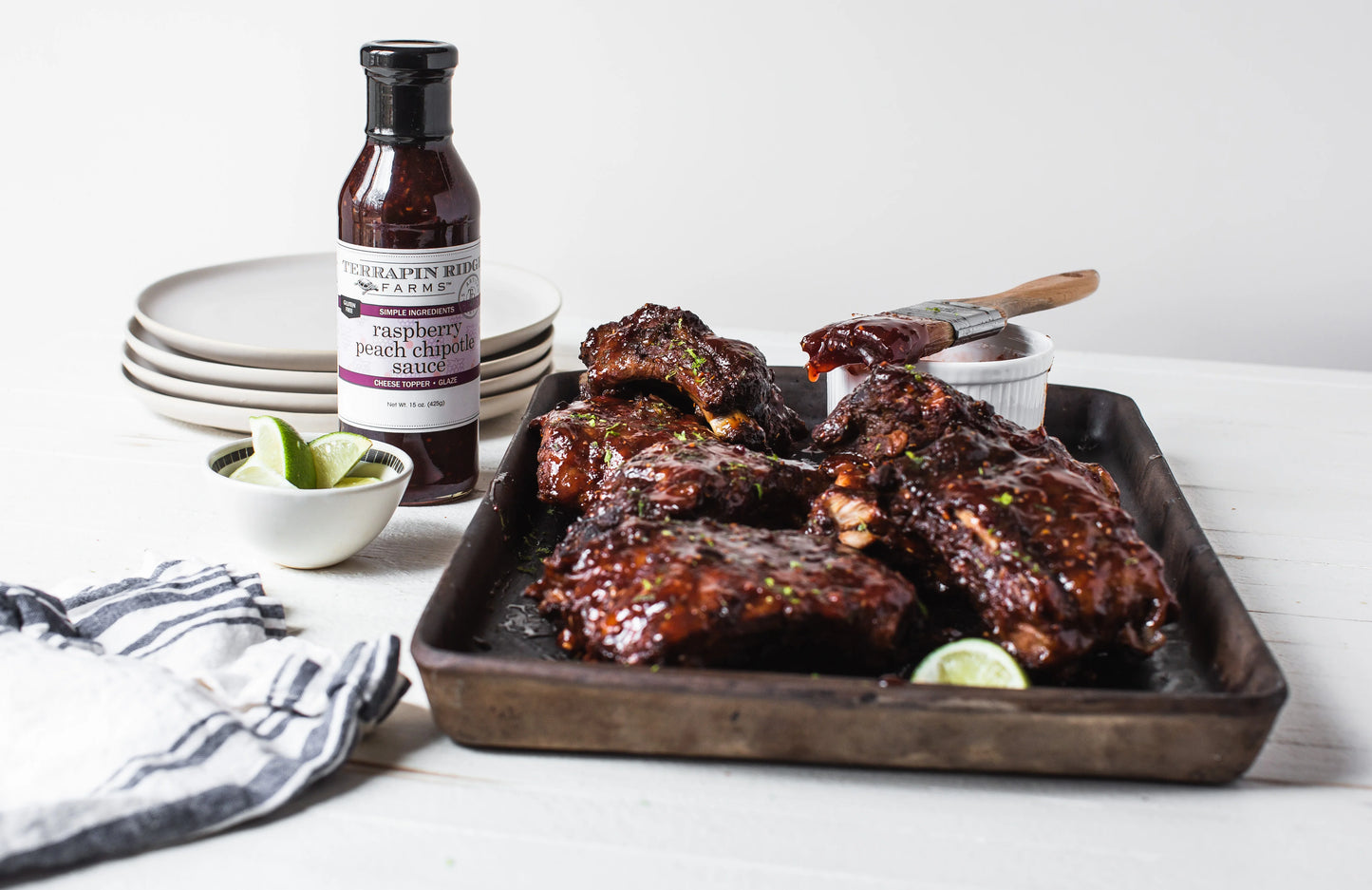 Raspberry Peach Chipotle Sauce