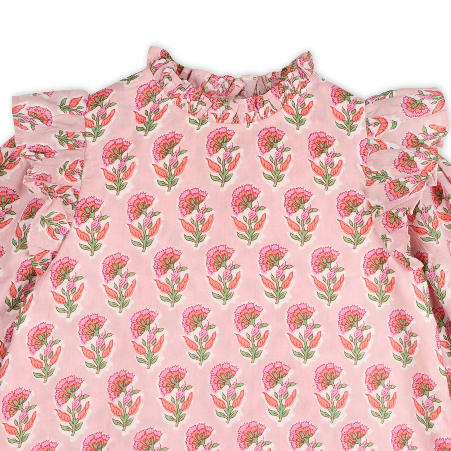 Jocelyn Floral Dress - Pink (Organic Cotton): Pink