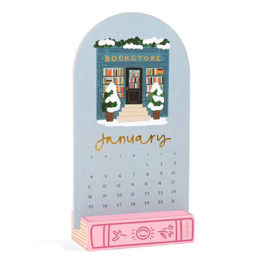 Book Lover's 2026 Mini Desk Calendar