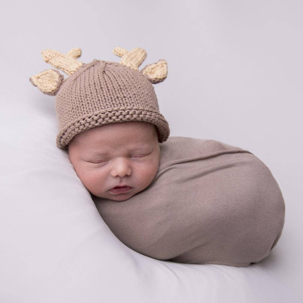 Newborn Baby Buck Beanie Hat