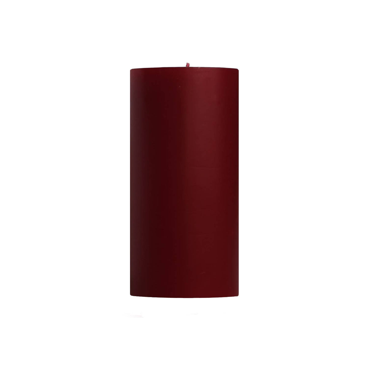 Burgundy Unscented Pillar Candles:" 3x6"