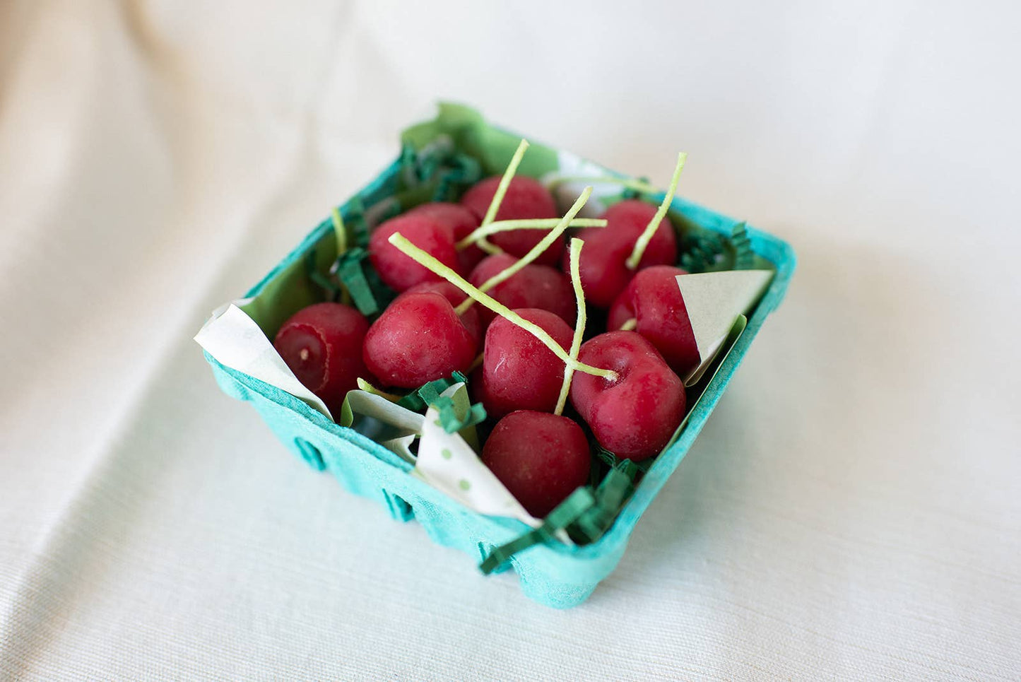 Beeswax Cherry Birthday Candles: 5