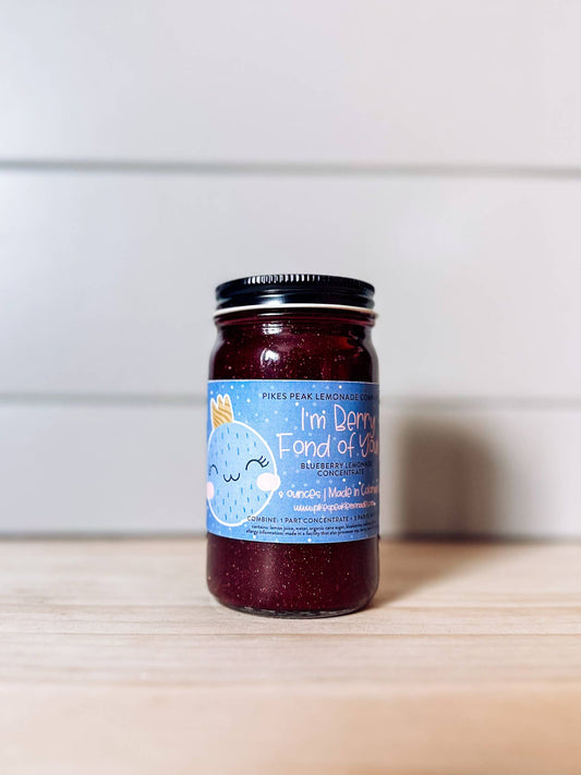 I'm Berry 🫐 Fond of You!  Blueberry Glittery Lemonade Mix
