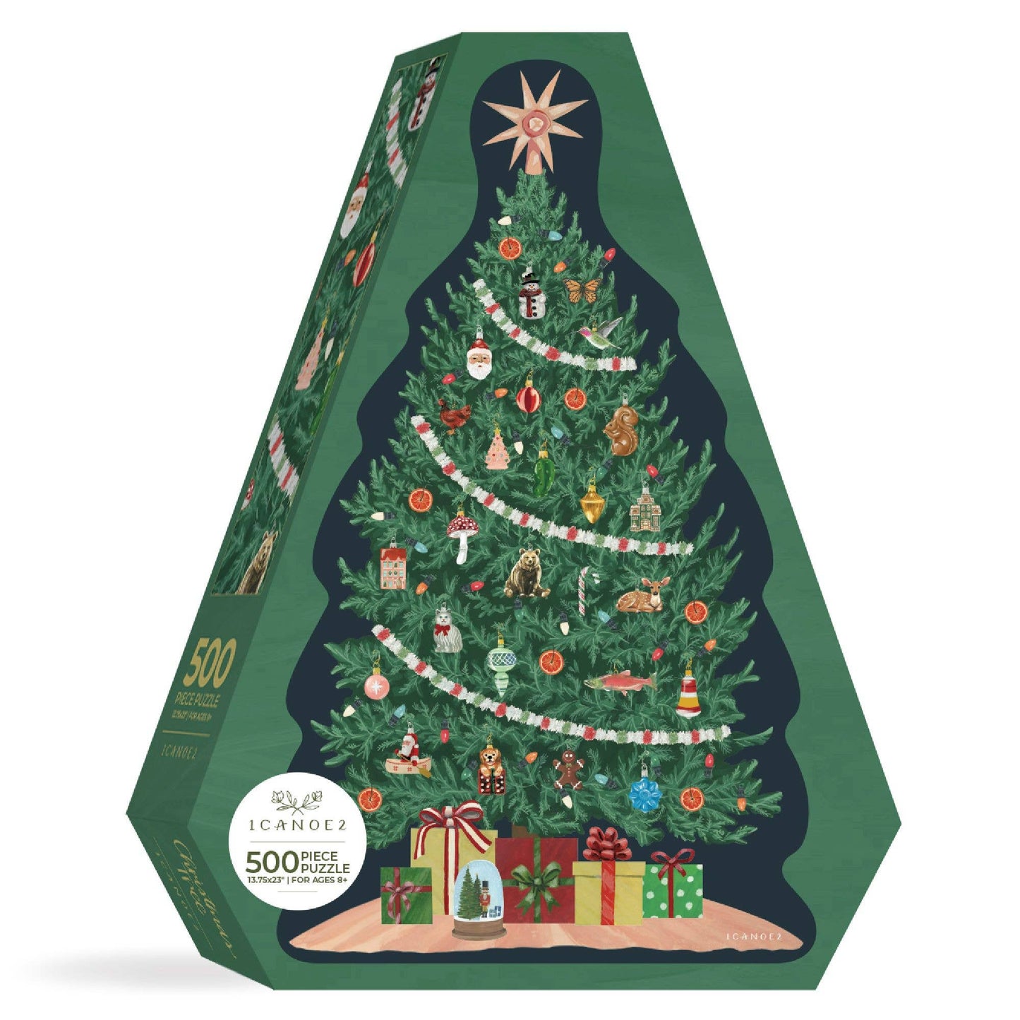 Christmas Tree - 500 Piece Shaped Jigsaw Puzzle