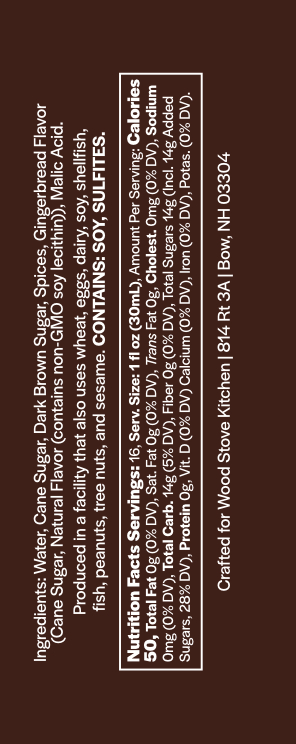 Gingerbread Coffee & Cocktail Syrup, 16 fl oz