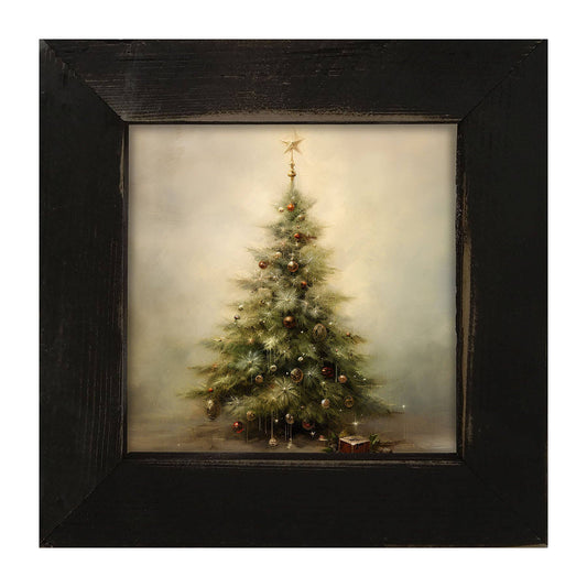 Christmas tree with star: Black / Small