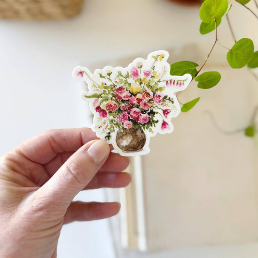 Rose bouquet sticker