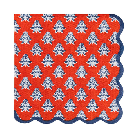 Floral Paper Cocktail Napkin
