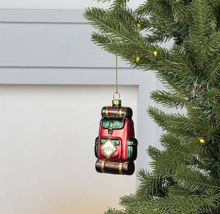 Camping Backpack Ornament