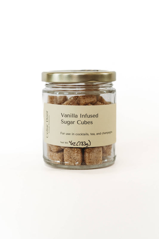 Vanilla Infused Sugar Cubes: Jar 4oz