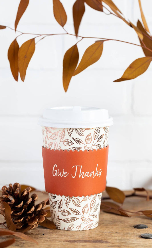 Give Thanks Coffee Cups 8 ct