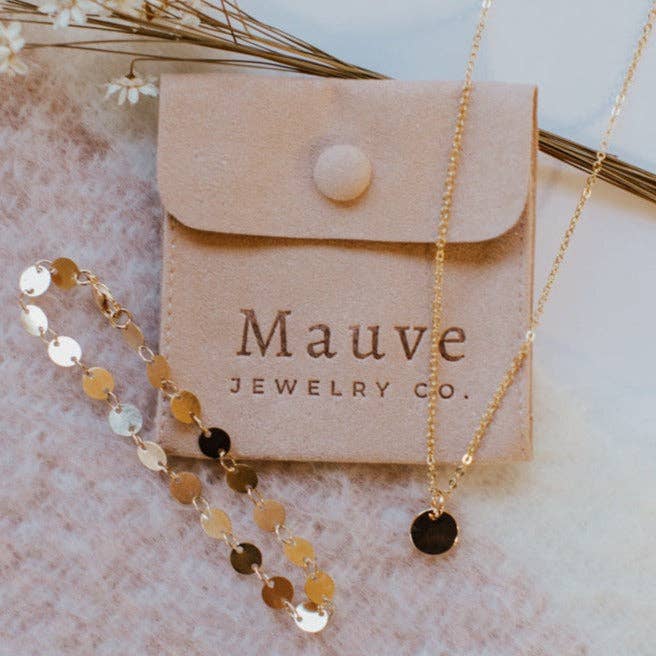 Chloe Gold Filled Coin Bracelet: 7"