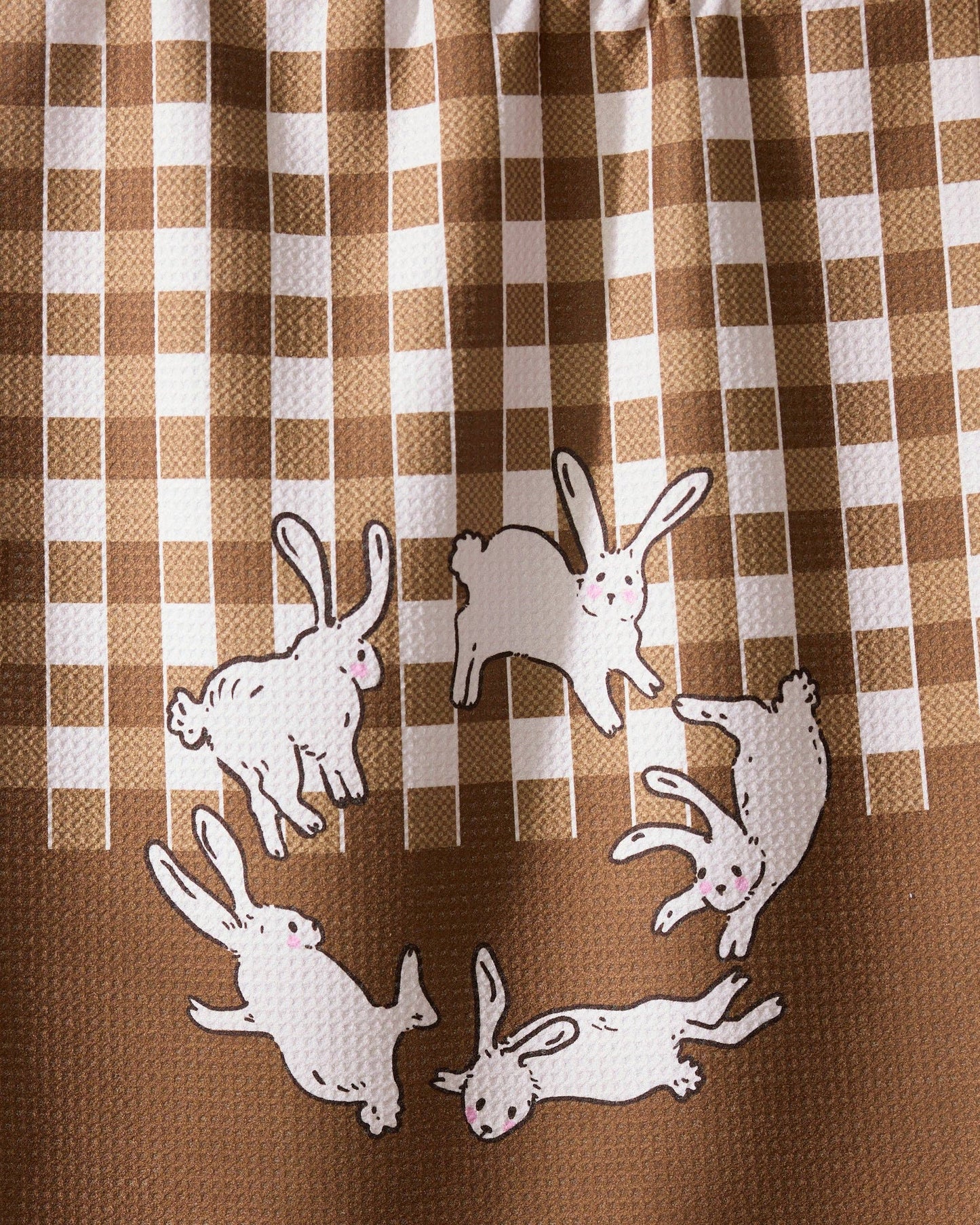 Fall Bunnies Tea Towel