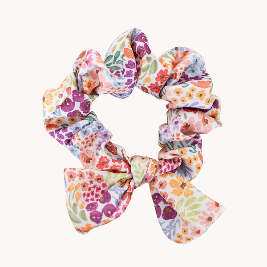 Countryside Blooms Satin Scrunchie