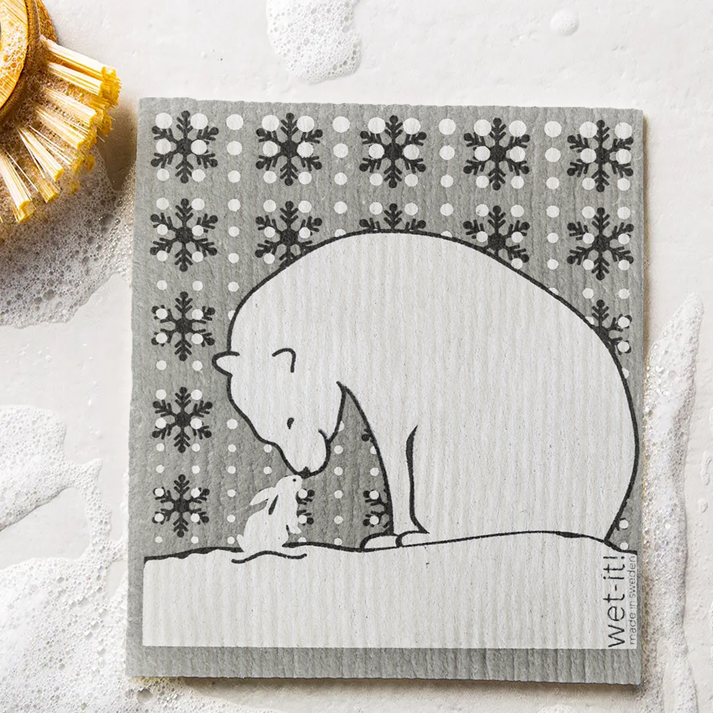 Cuddly Polar Bear Swedish Cloth