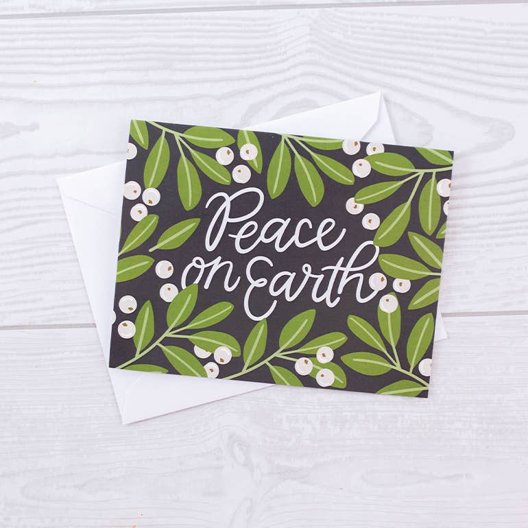 Peace on Earth Christmas Holiday Greeting Card