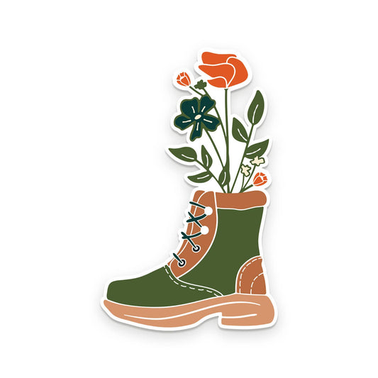 Boot Bouquet Sticker