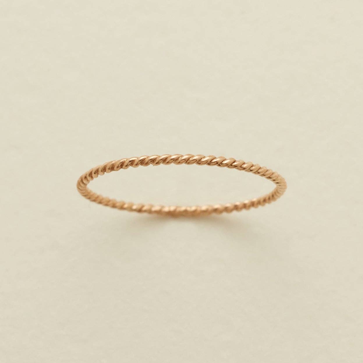 Braided Stacking Ring: Gold Filled