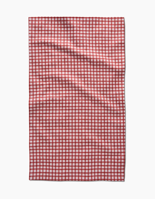 Fireside Plaid Red Tea Towel