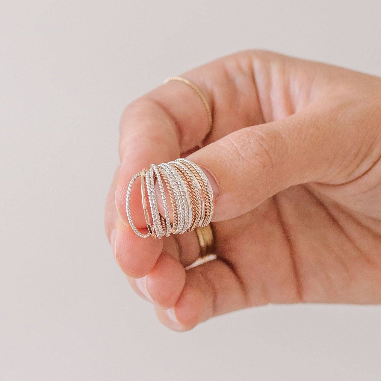 Braided Stacking Ring: Gold Filled