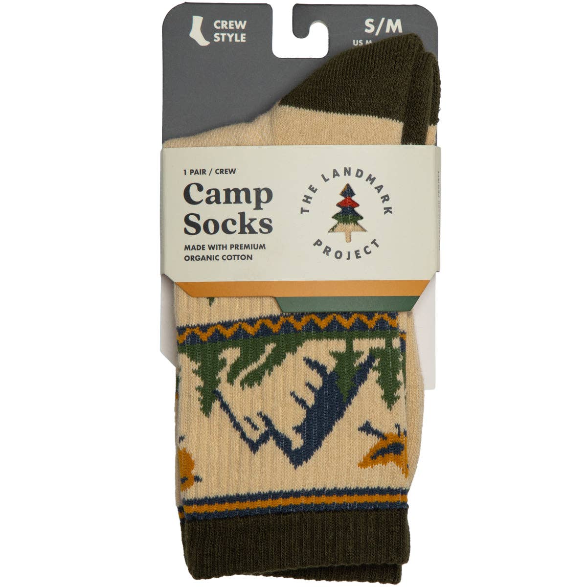 Landmark Resort Sock: S/M / Tan