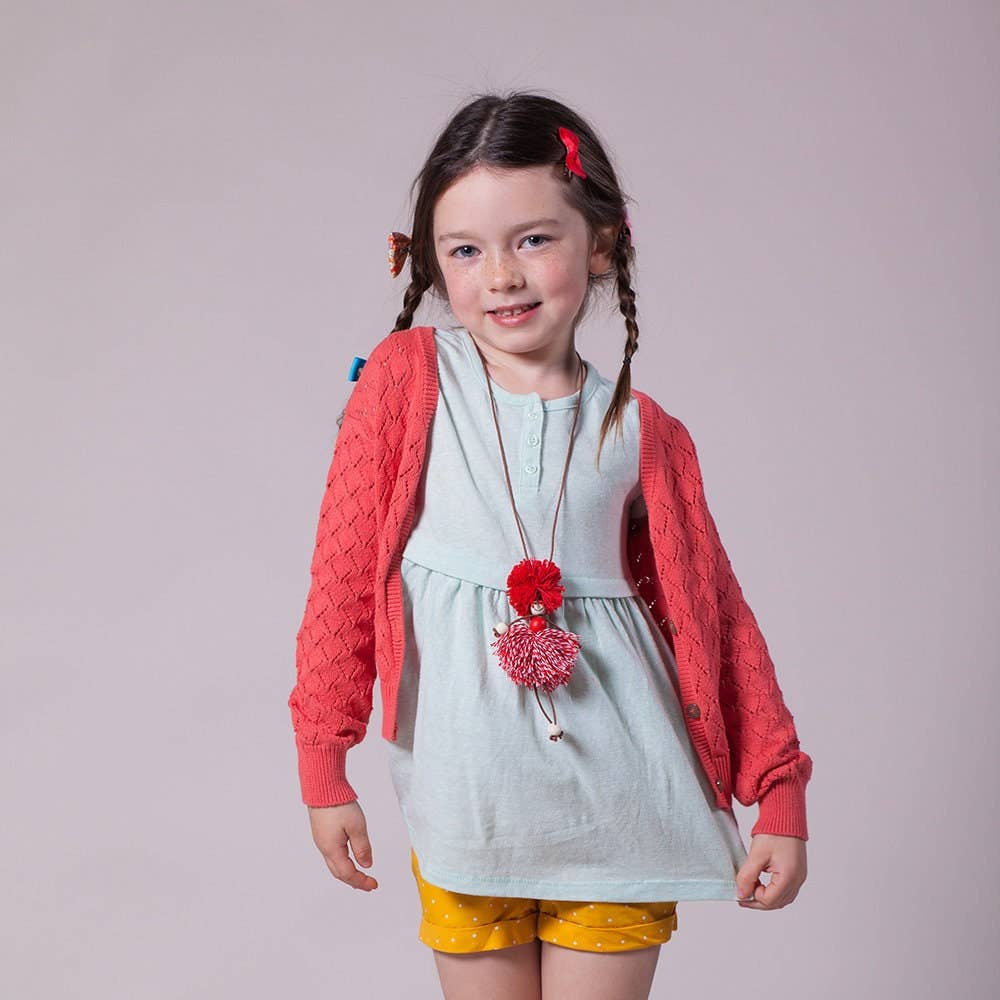 Yarn Doll Necklace - Red