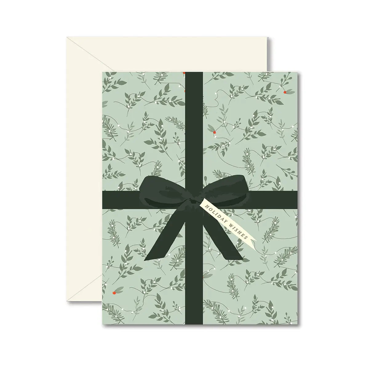Holiday Mint Present Greeting Card