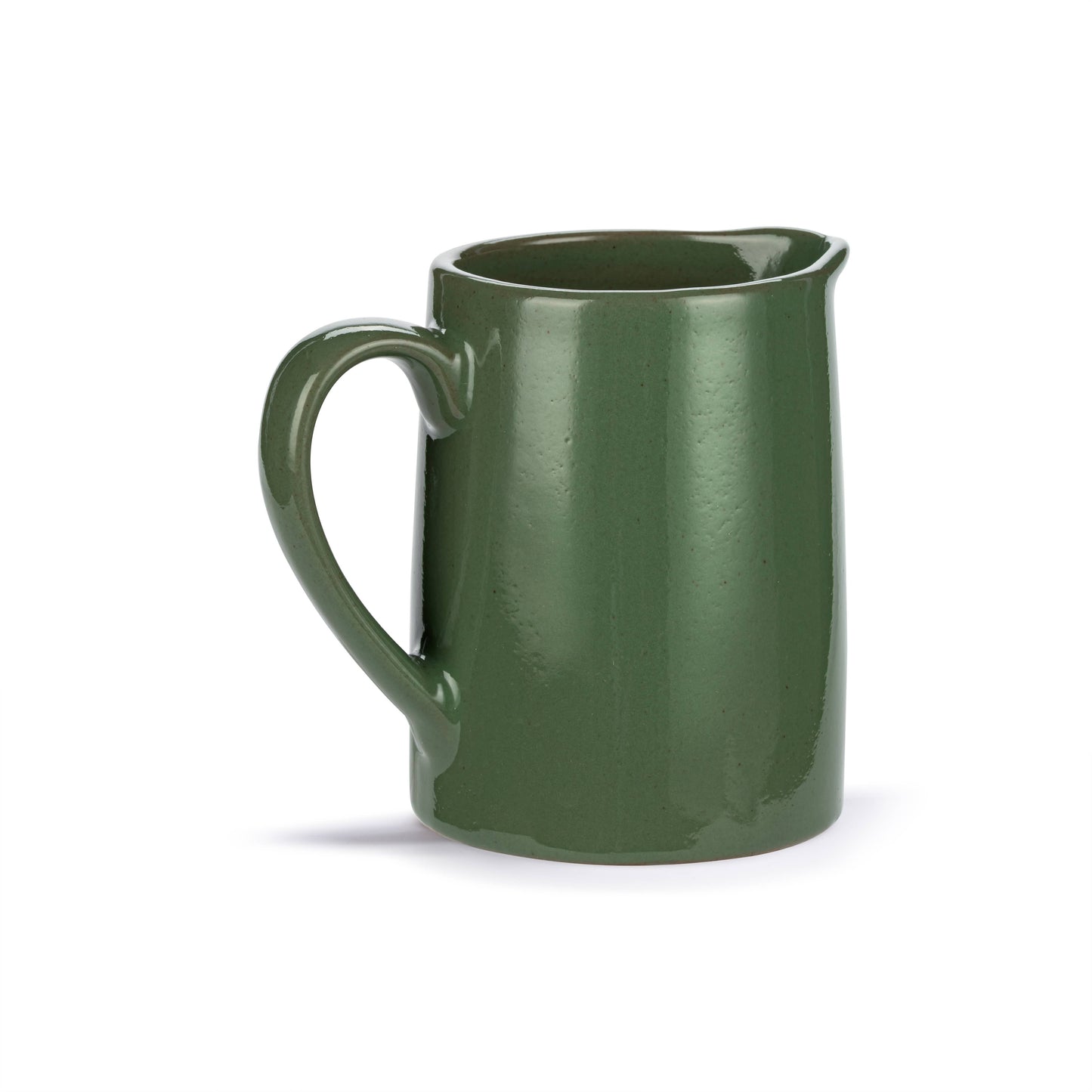 Green Pressed Floral Mini Ceramic Pitcher - 10oz
