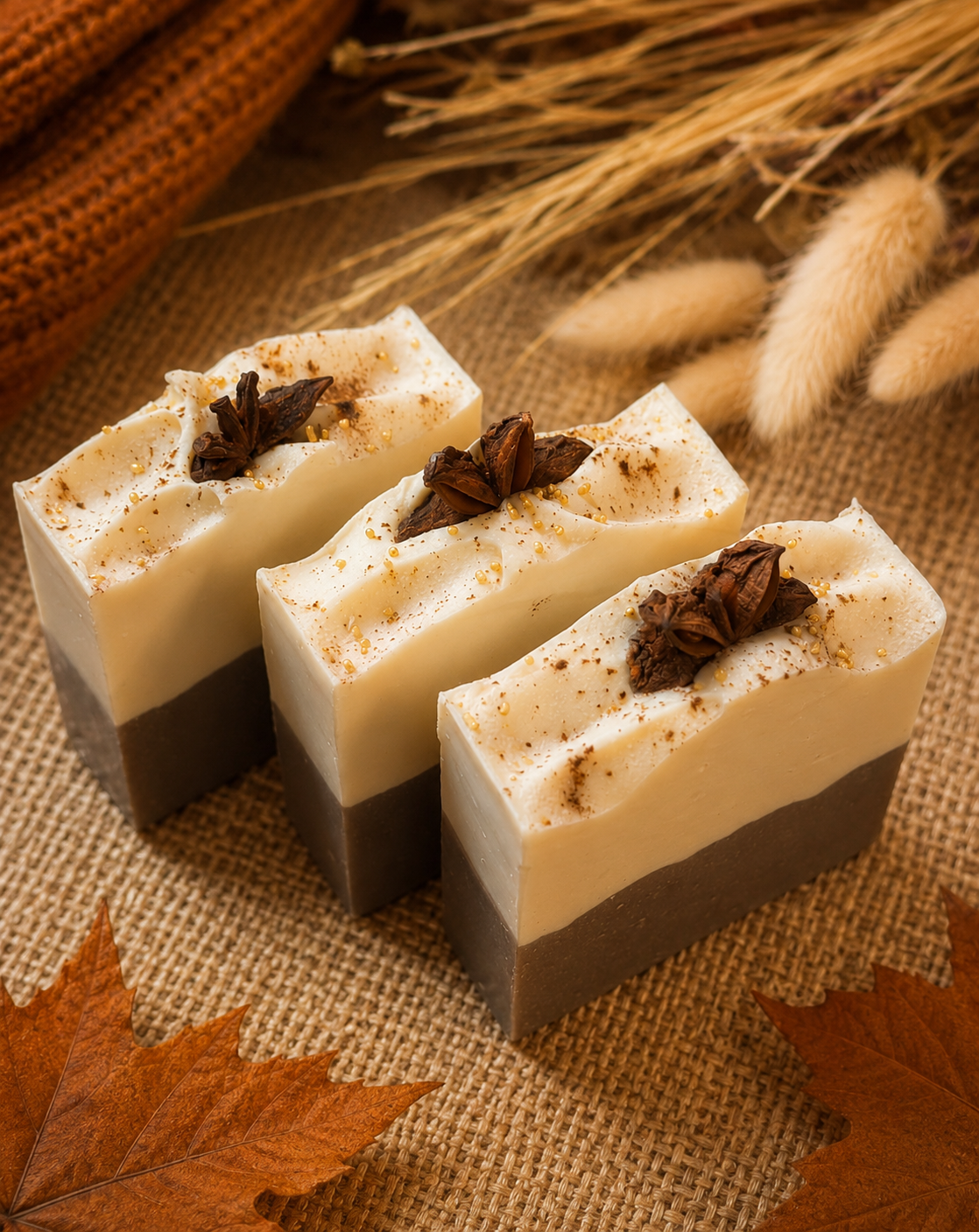 Vanilla Chai Latte  - Handcrafted Artisan Soap Bar