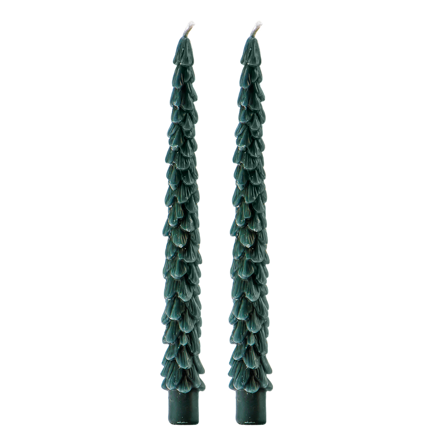 Green Tree Taper Candles