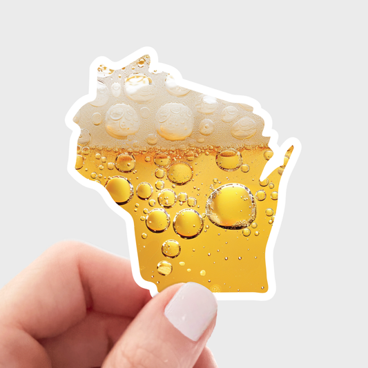 Wisconsin Beer Sticker