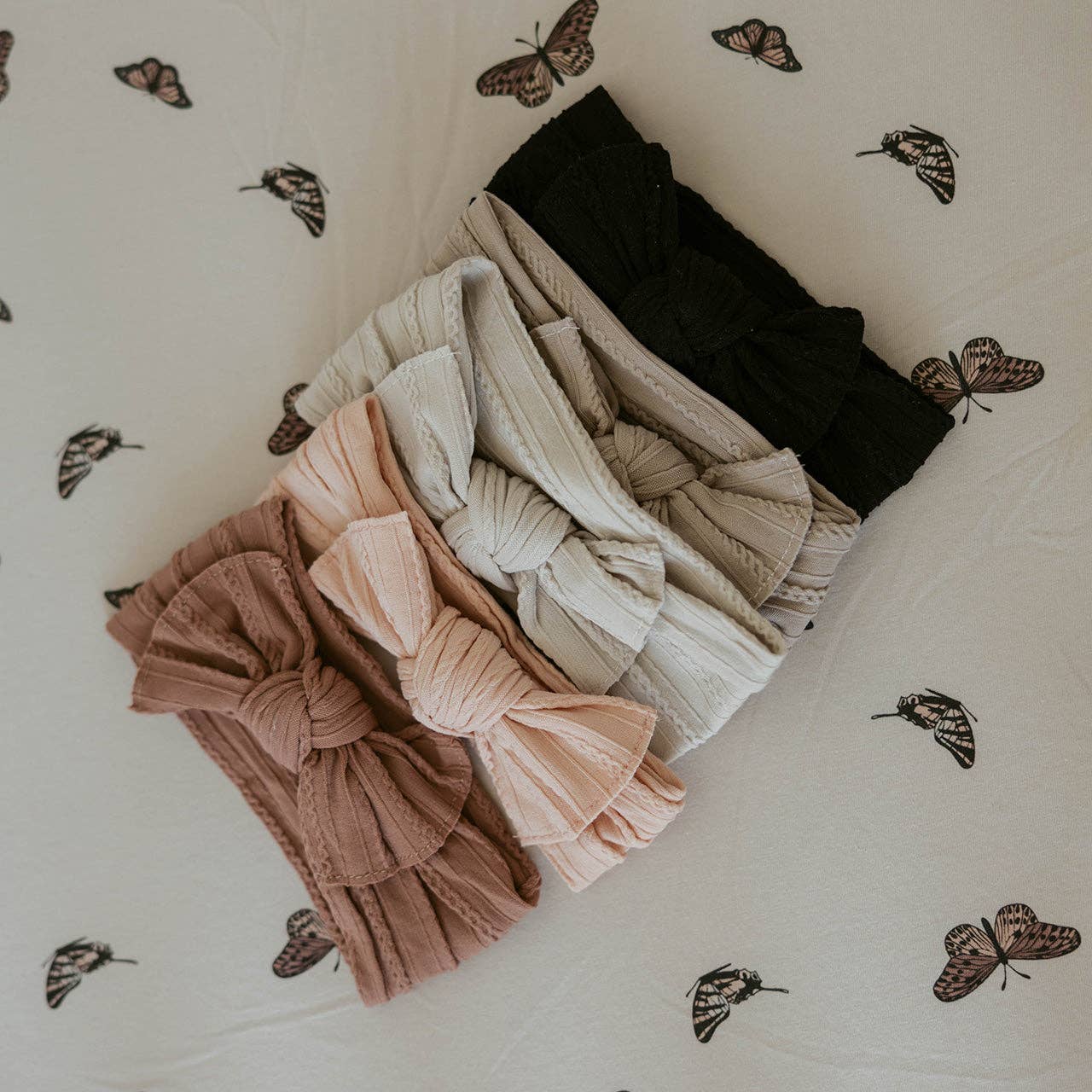 Rosewood - Cable Knit Knotted Headbands